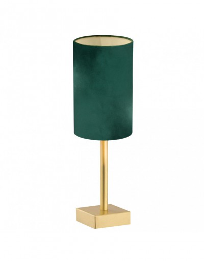 lampa stołowa 1 pł. ABRUZZO kolor zielony, mosiądz szczotkowany