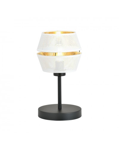 Lampka biurkowa  MALIA LN WHITE/GOLD  kolor biały / złoty polska produkcja