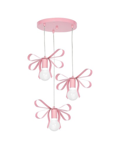 Różowa lampa sufitowa do pokoju dziecka Milagro EMMA PINK MLP1040